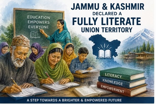 J&K Declared Fully Literate Union Territory